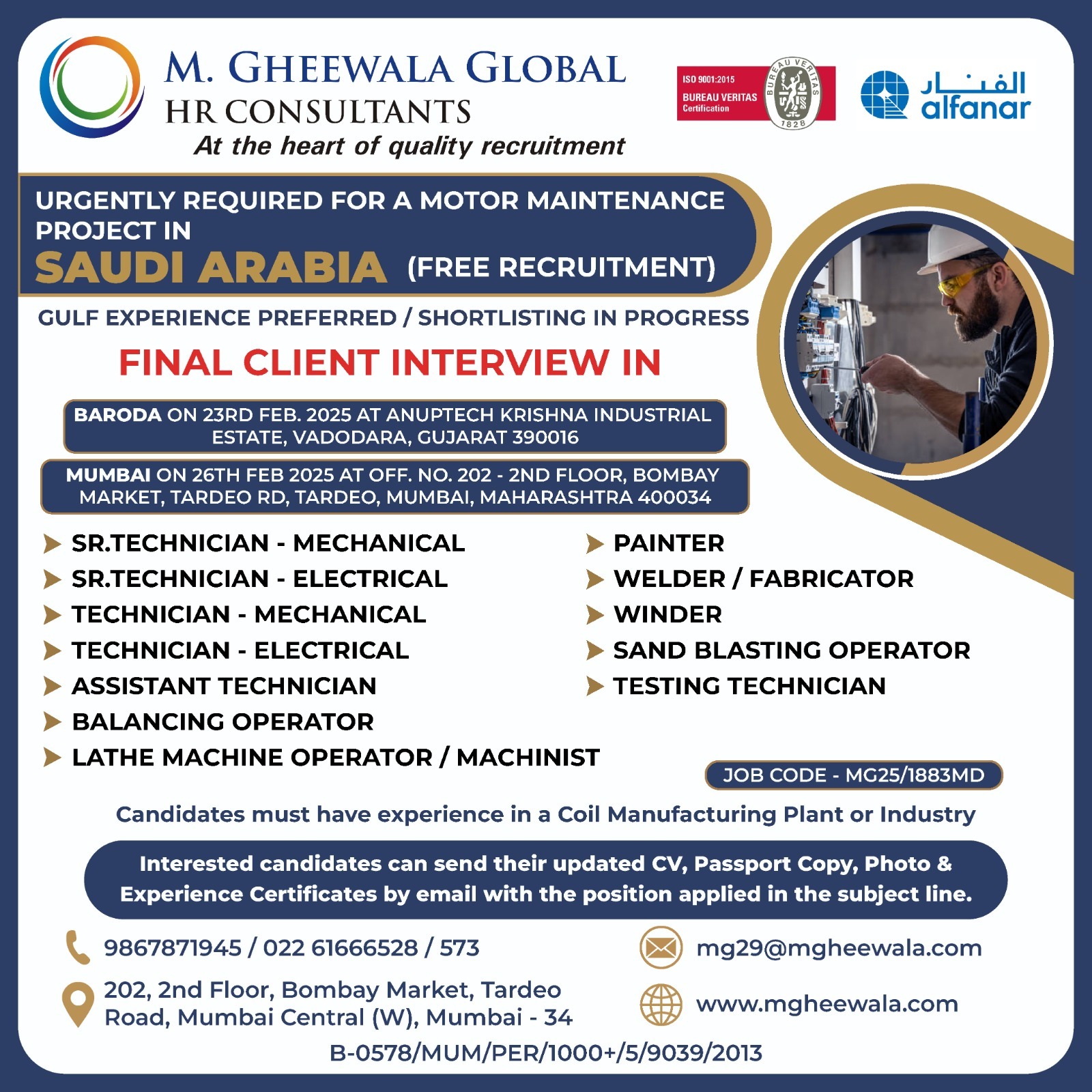 Best International Job Consultants Mumbai, India | M Gheewala