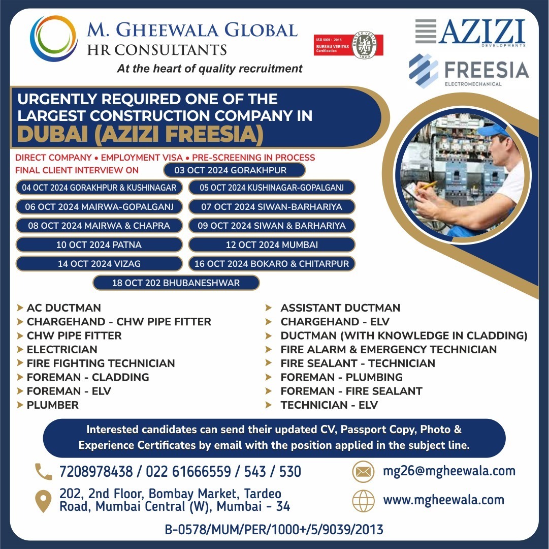 Best International Job Consultants Mumbai, India | M Gheewala