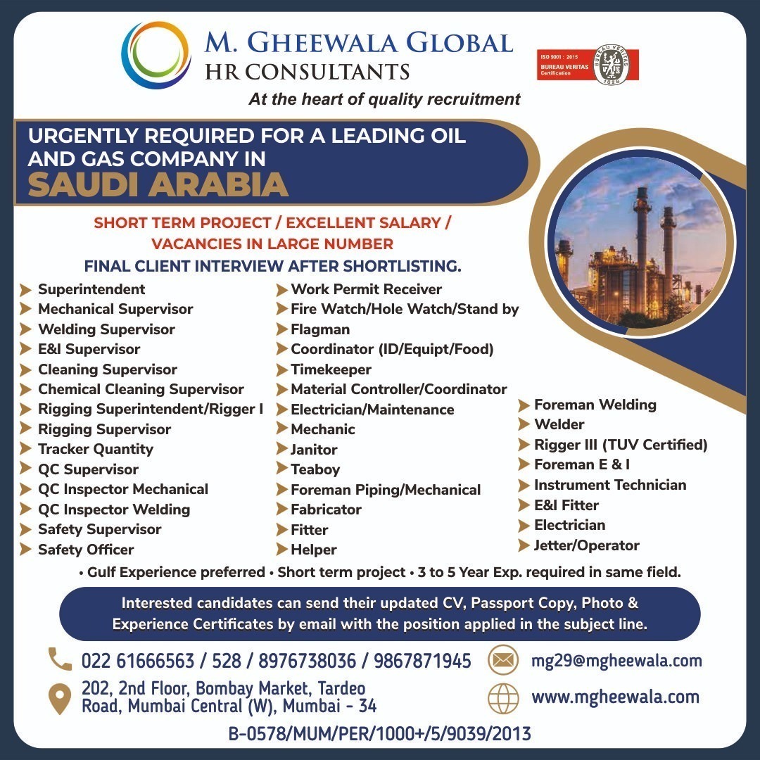 Best International Job Consultants Mumbai, India | M Gheewala